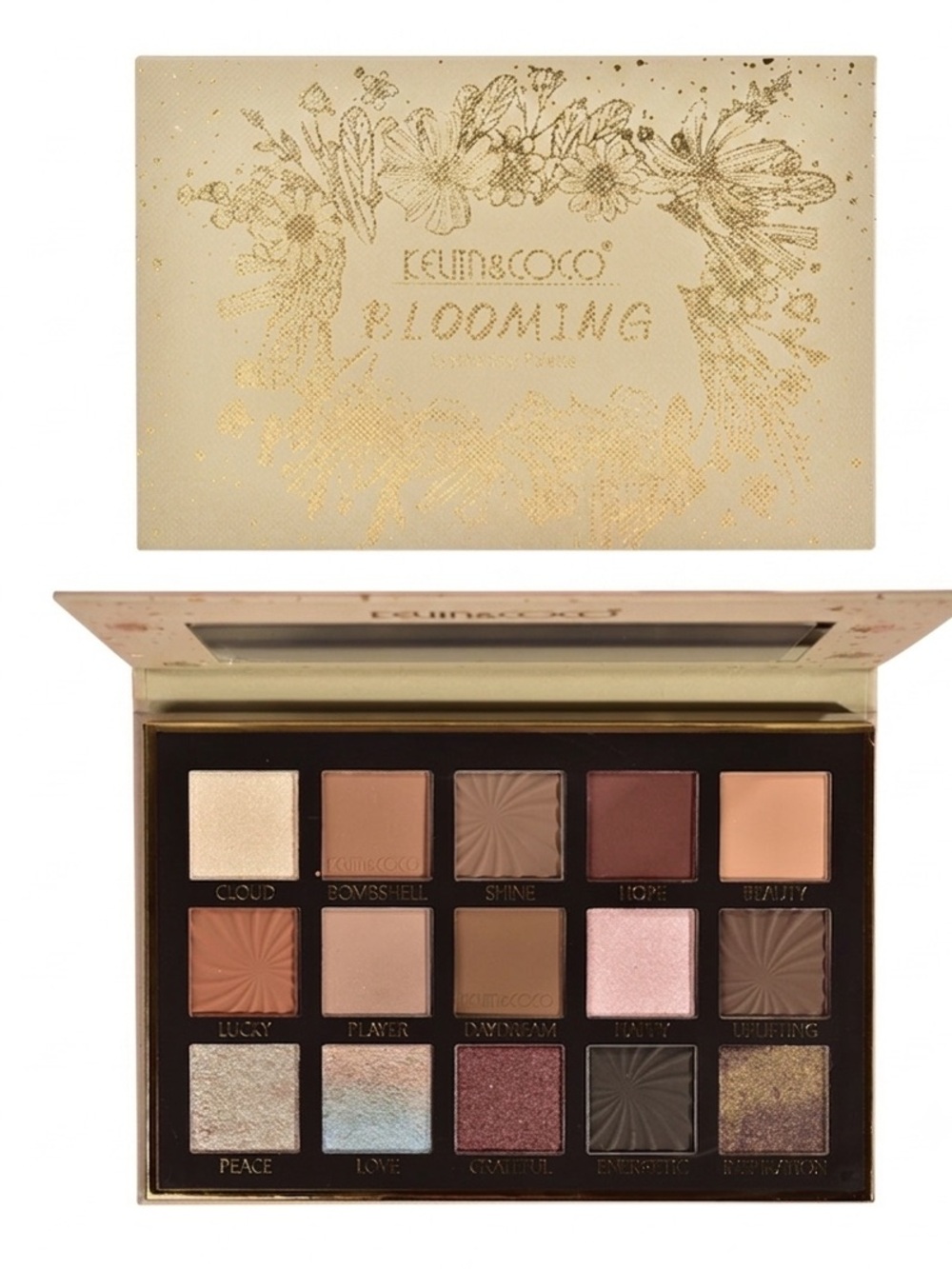 Kevin & Coco "Blooming" 15-Color Eyeshadow Palette